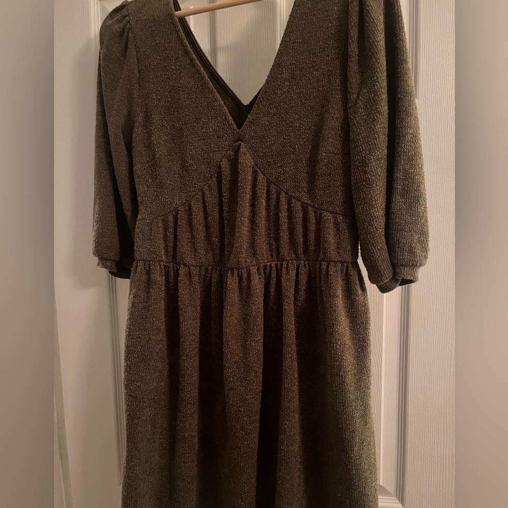 Empire waist knit dress